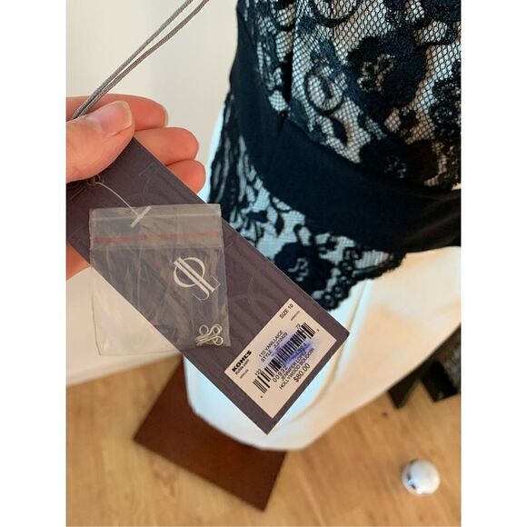 JLo Jennifer López white and black lace dress size 10 - Picture 3 of 6